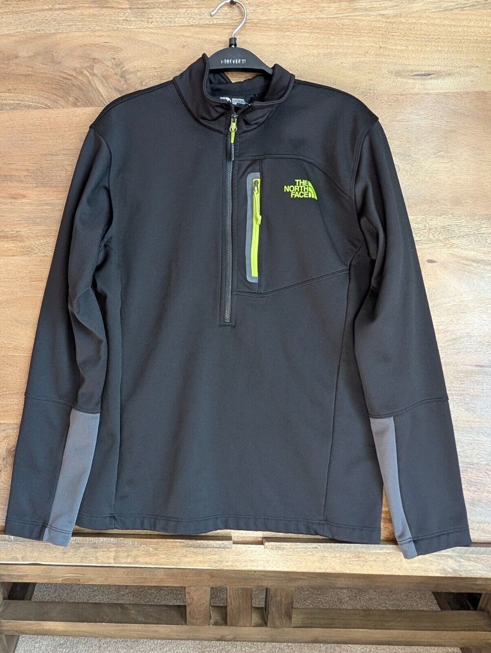 The North Face Canyonlands Jacket Mens Medium Black Fleece Lined Quarter Zip